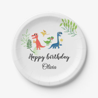 Paquete de platos de papel para cumpleaños