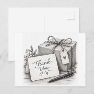 Paquete de regalo de agradecimiento Tarjeta postal
