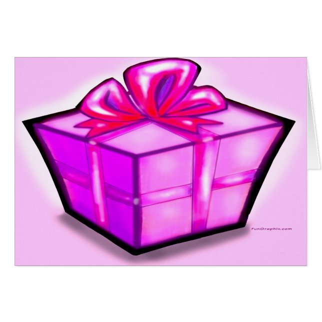 Paquete de regalo rosa (Anverso (Horizontal))