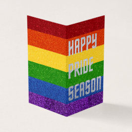 Paquete de tarjeta de 25 Purpurinas LGBT Happy Pri