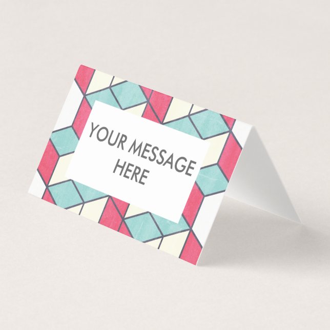 Paquete de tarjeta de patrón de rompecabezas con t (Anverso)