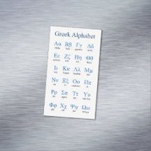 Paquete de tarjeta magnética vertical alfabética g