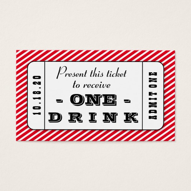 Paquete de tarjetas de bebidas para eventos de per (Frente)