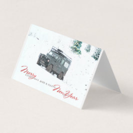Paquete de tarjetas de navidades de Landrover de b
