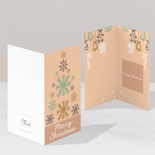 Paquete de tarjetas de Navidades rosados modernos