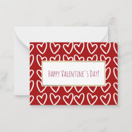 Paquete de tarjetas de San Valentín 100 de corazon