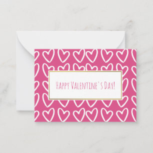 Paquete de tarjetas de San Valentín 100 para coraz