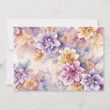 Paquete de Tarjetas Florales Pastel x 10