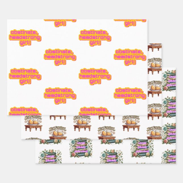 Paquete de trío de papel de envoltura de orgullo y (Set)