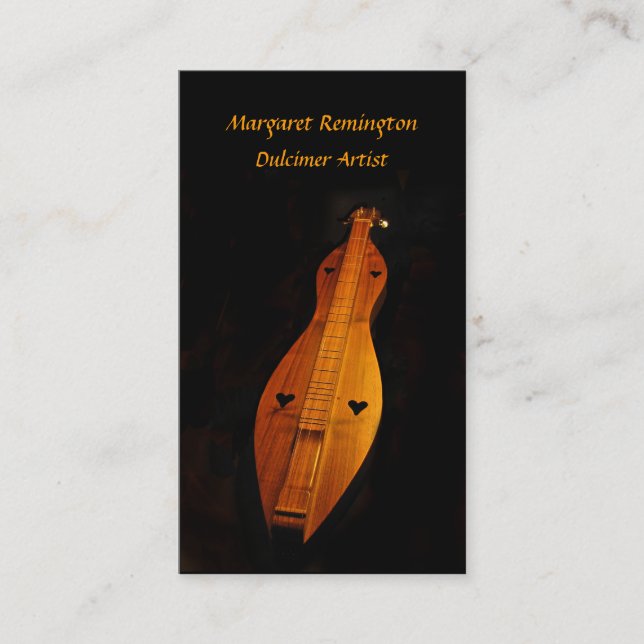 Paquete del músico del Dulcimer de tarjetas de (Anverso)