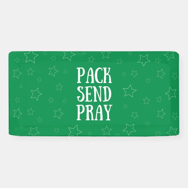 Paquete Enviar pancarta de Vinyl Pray (Horizontal)