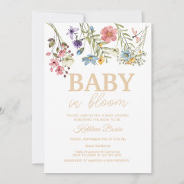 Paquete Invitación de Bebé en Bloom Baby Shower