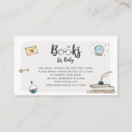 Paquete mágico en la forma de libros para tarjeta