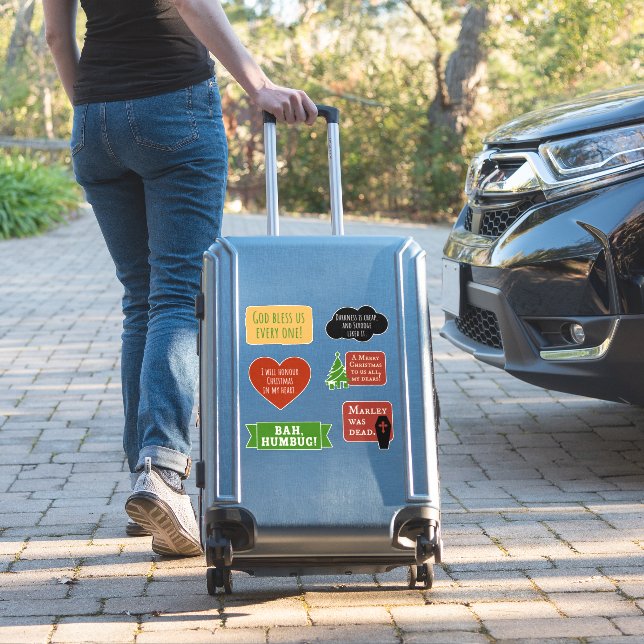 Paquete Pegatina de citas de Scrooge A Navidades C (Maleta Insitu)