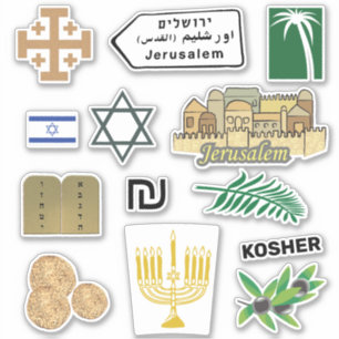Paquete Pegatina de Jerusalén Viaje Journal Starte