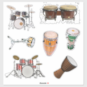 Paquete Pegatina de tambores y percusión