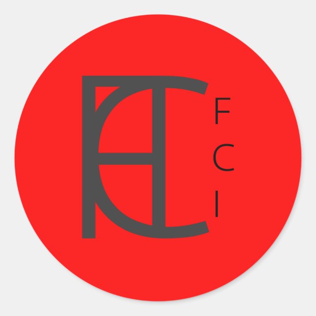 Paquete pegatina FCI RED DOT (Anverso)