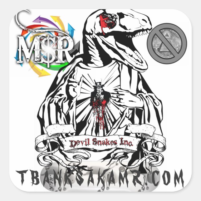 Paquete Pegatina oficial "M$R Street Team" (Anverso)