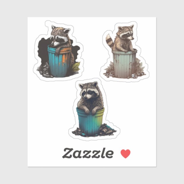 Paquete Súper Pegatina especial de Trash Panda Rac (Hoja)