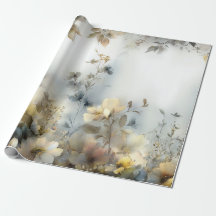 Paquetes de diseño floral de papel de envolvimient