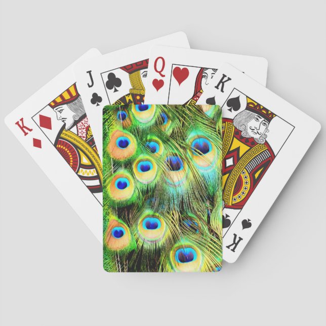 Paquetes de Peacock Jugando Cartas (Reverso)