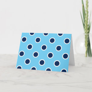 Paquetes de polka de la marina en tarjeta de cumpl