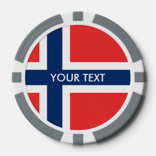 Paquetes de póquer de bandera noruegos personaliza