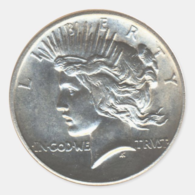 Paquetes del pegatina del dólar de la paz de la (Anverso)