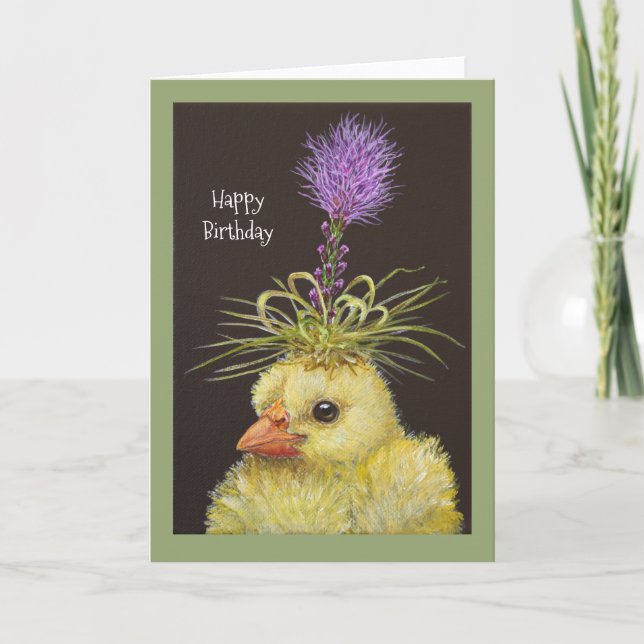 Par con tarjeta de cumpleaños liatris (Anverso)