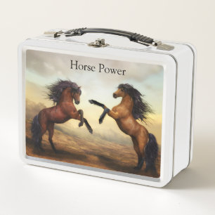 par de caballos salvajes