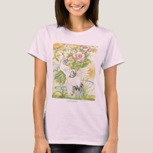 Par de camiseta de grullas