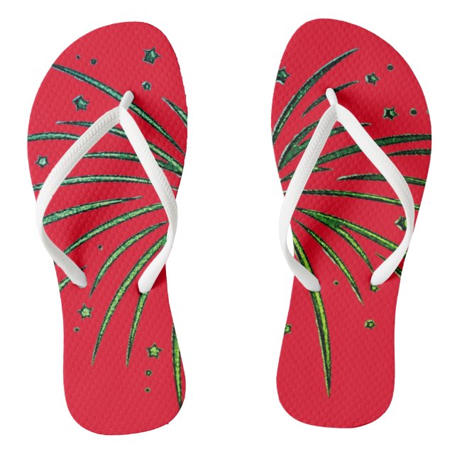Par de chanclas de NAVIDAD (Plantilla)