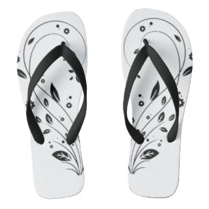 Par de chanclas elegantes chanclas con enredadera