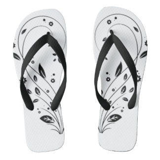 Par de chanclas elegantes chanclas con enredadera