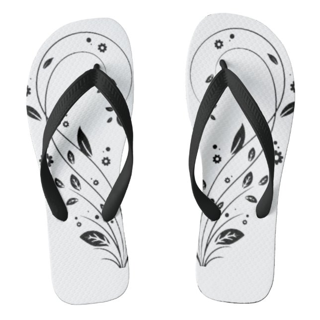 Par de chanclas elegantes chanclas con enredadera  (Plantilla)