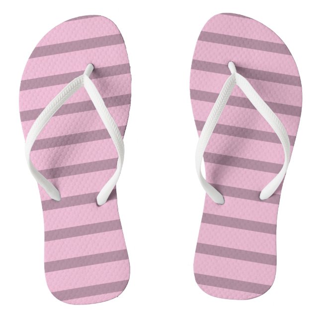 Par de chanclas rosa y malva lindas (Plantilla)