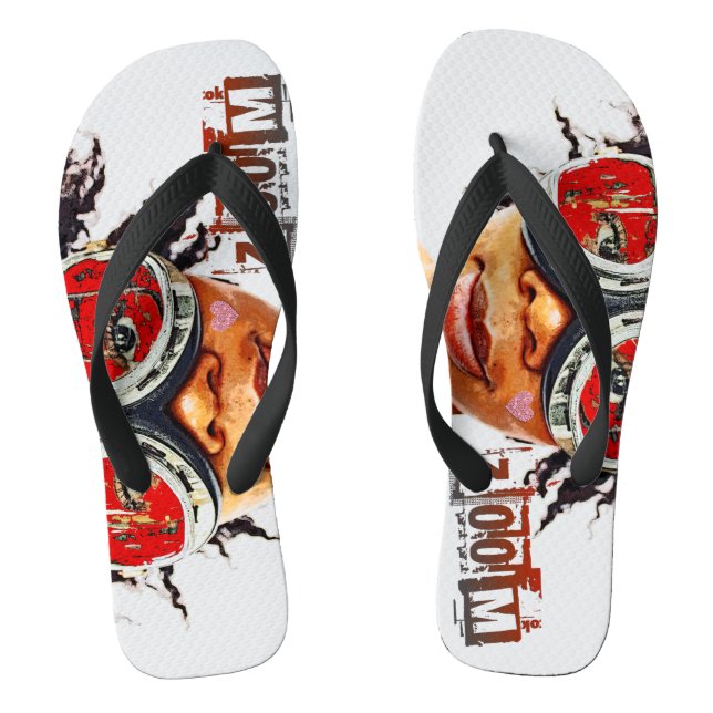¡Par de chanclas súper cool! (Plantilla)