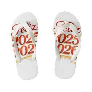 Par de Chancletas con Diseño “Feliz 2025–2026” | C