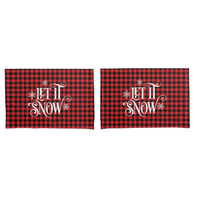 Par de fundas de almohada de cuadros de Búfalo nav (Anverso - Set)