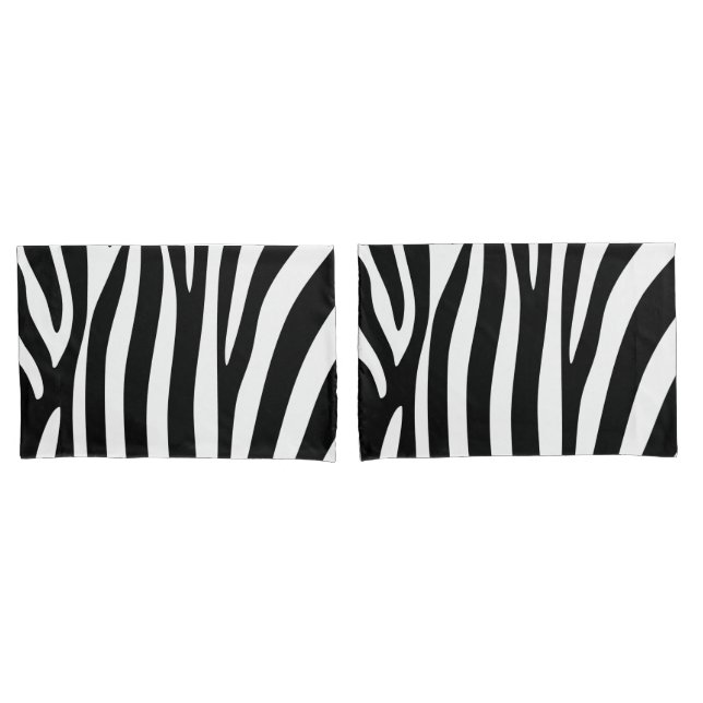 Par de fundas de almohada - Estampado de cebra (Anverso - Set)