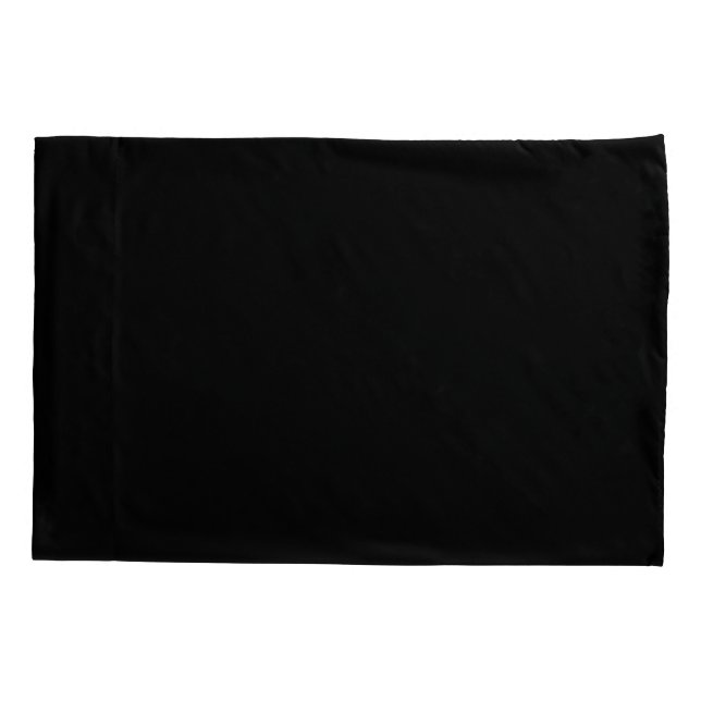 Par de fundas de almohada negras estándar (Reverso-Izquierdo)