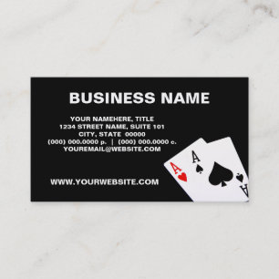 Par de tarjetas de negocios de Aces