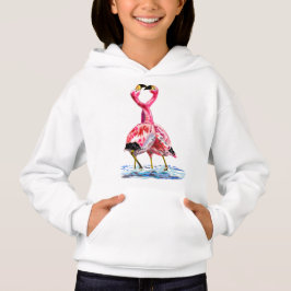Par Hoodie De Flamingo Rosa