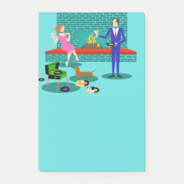 Par retro con notas posoit de perro (Anverso)