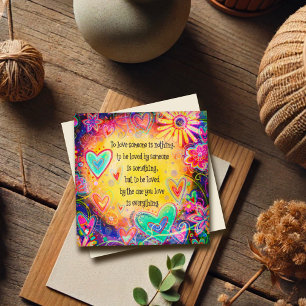 Para amar a alguien Cita a Bonito Floral Valentine