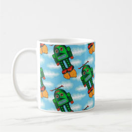 "Para arriba encendida" taza del robot