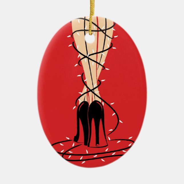 Para arriba envuelto ornamento oval (Frente)