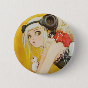 Para arriba vestido botón del desorden