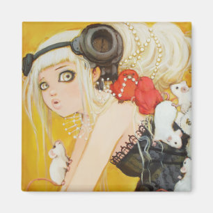 Para arriba vestido imán cuadrado del desorden