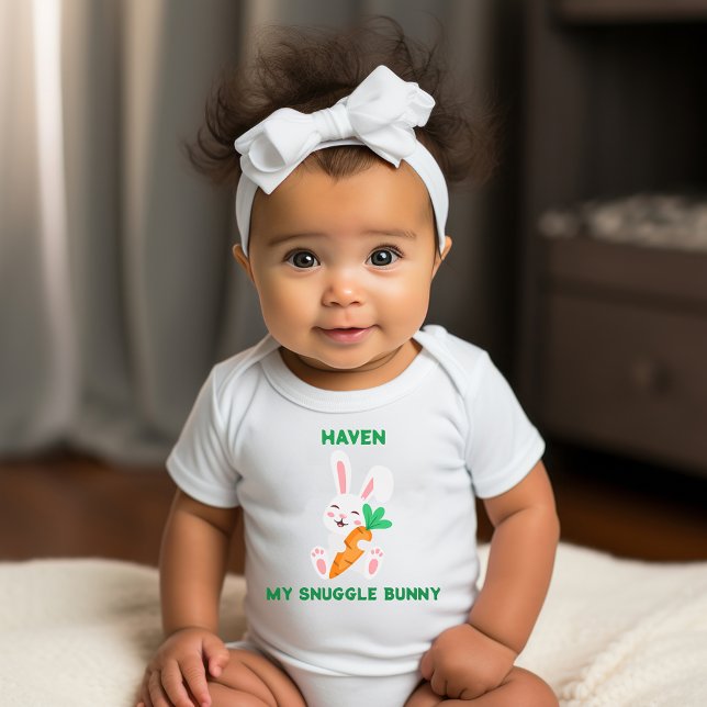 Para Bebé Body 'Baby Easter My Snuggle Bunny' (Subido por el creador)